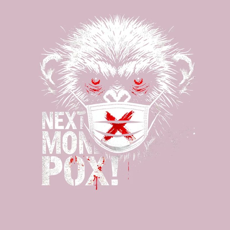 Protest Monkey Face Mask Artwork