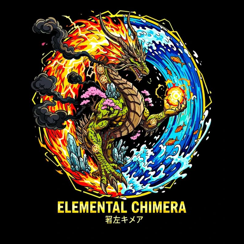 Chimère élémentaire | Dragon des 3 éléments