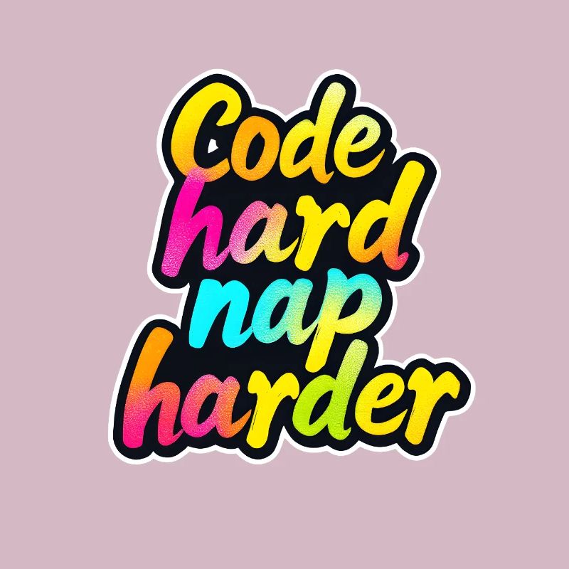 Code Hard Nap Harder Funny Programmer Tee