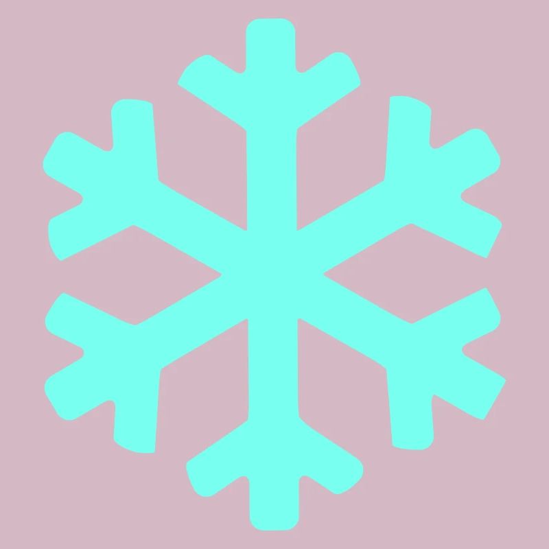 Cristal de neige bleu glace