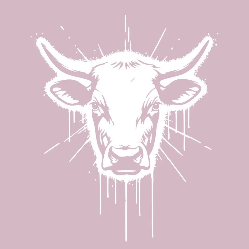 Bull Head Bull Graffiti Vector