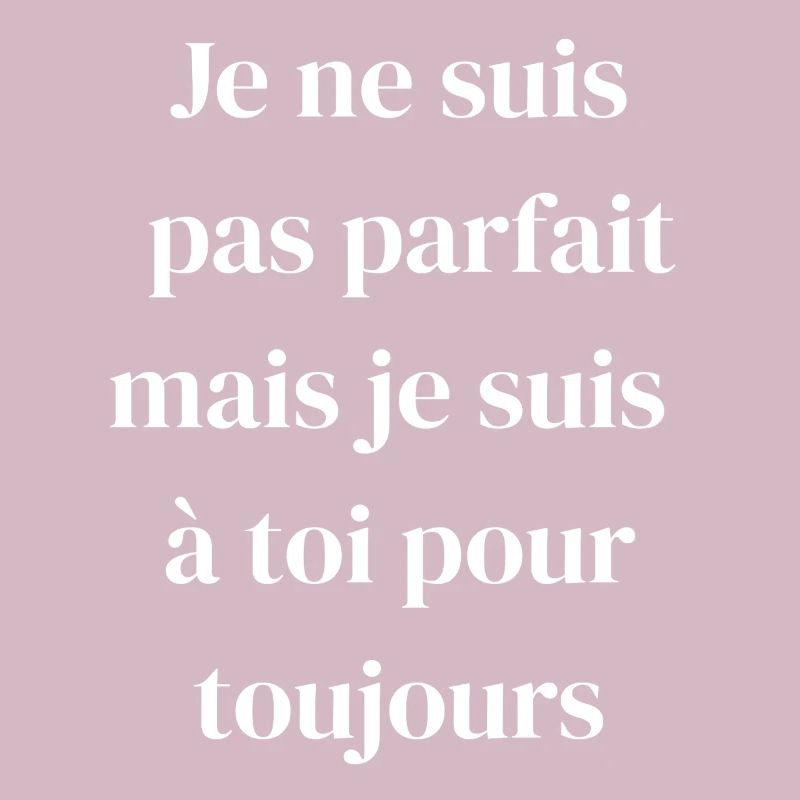Amour éternel malgré les défauts