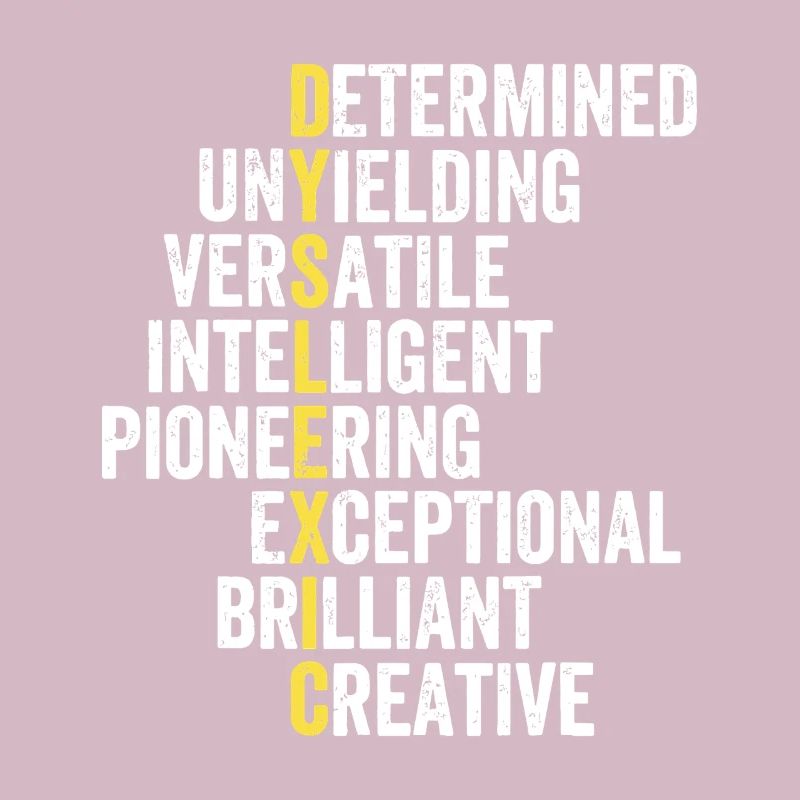 Yellow Accent Adjective Stack