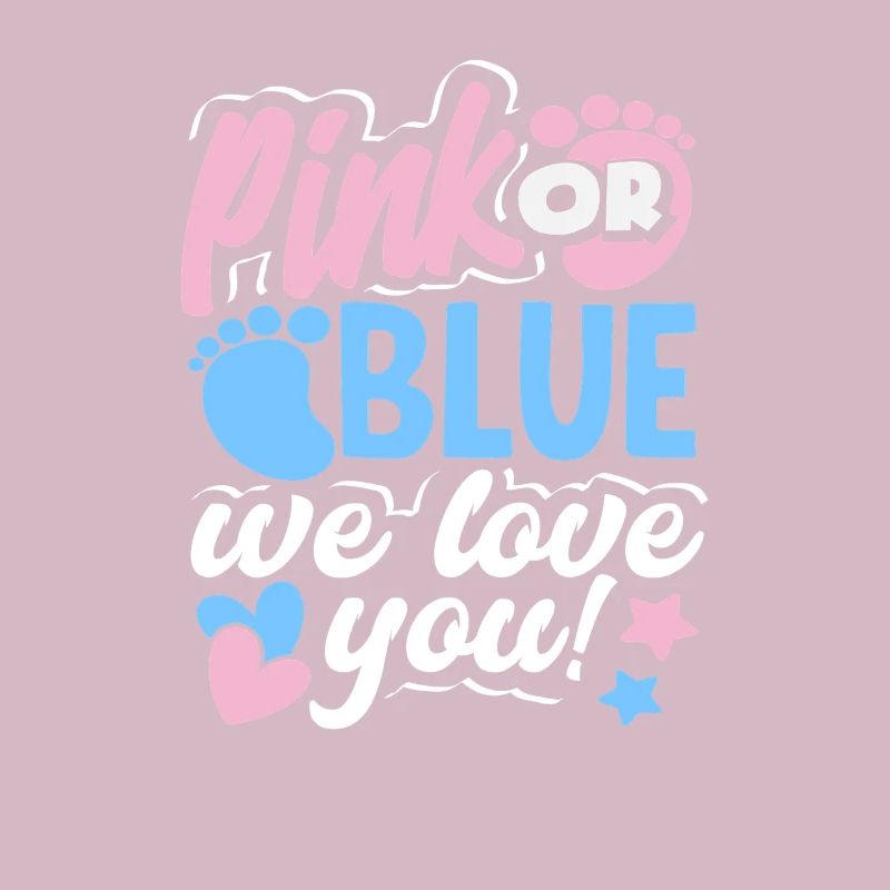 Pink Oder Blau Wir Lieben Dich Gender Reveal