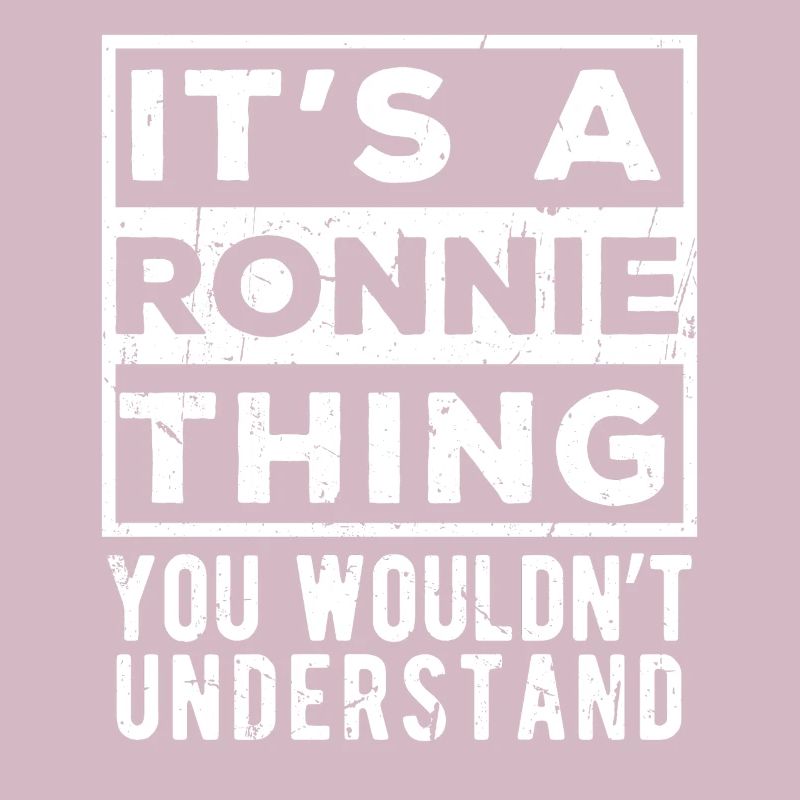 C’est une affaire de Ronnie que tu ne comprendrais pas