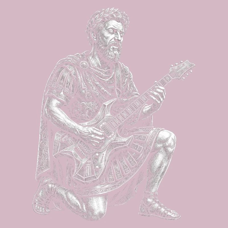 Marcus Aurelius spielt Gitarre
