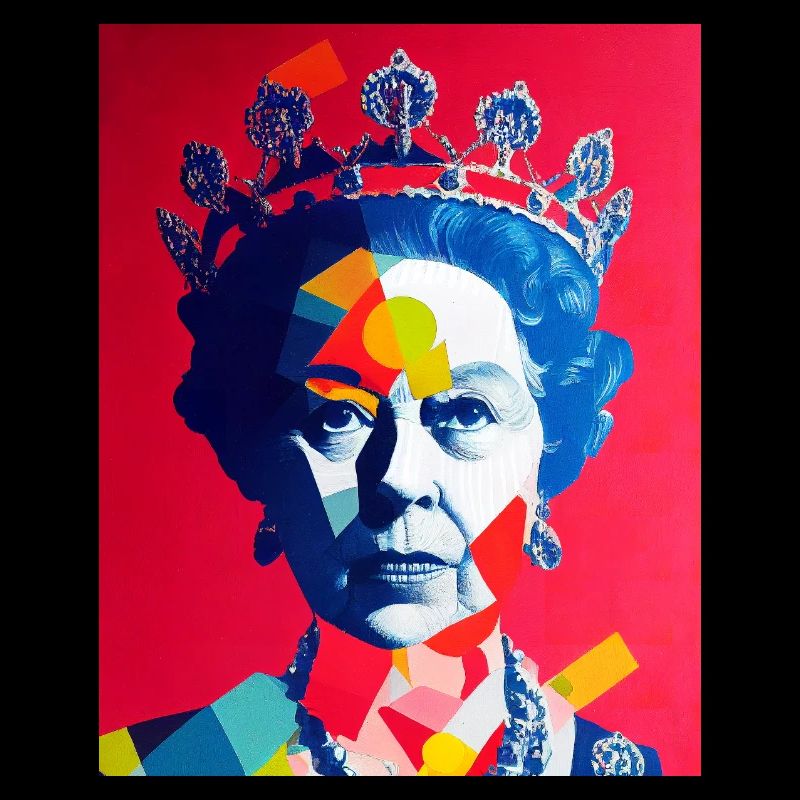 Queen Elizabeth Abstract Image