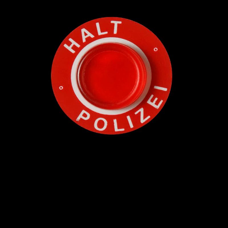 Halt Polizei bitte folgen Polizeiwagen Geschenk