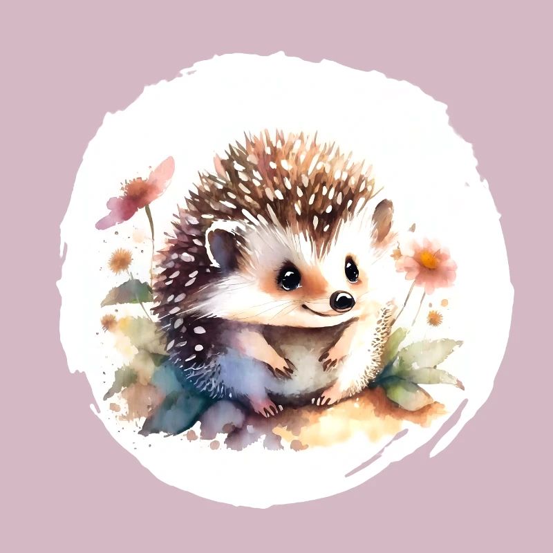 Hérisson aquarelle