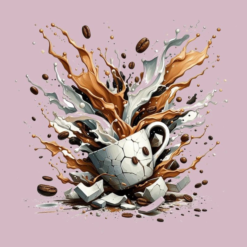 Explodierter Kaffee - 100 % Koffein