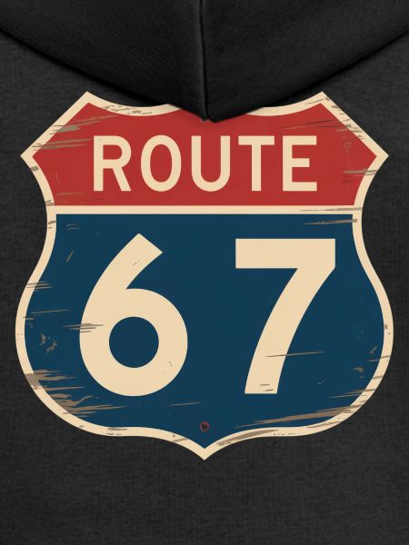 Route 67 Vintage Highway Sign Retro Road Trip