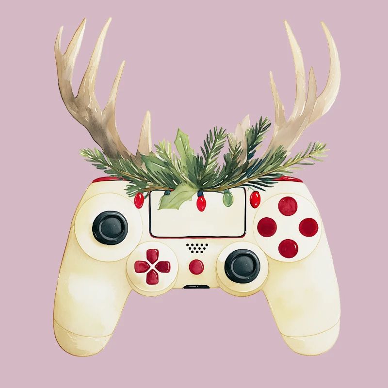 Weihnachtscontroller mit Hirschgeweih