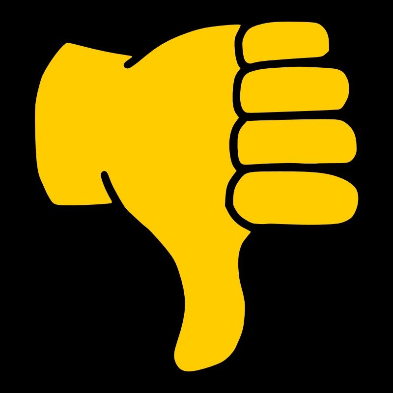 Emoji Pouce vers le bas Couleur de l’esquisse