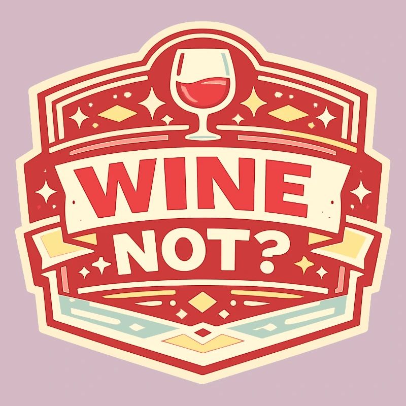 Ne pas de vin ? Conception vintage des insignes