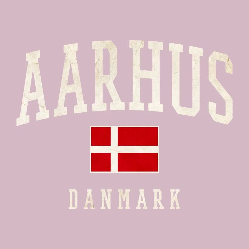Aarhus Danmark Flag
