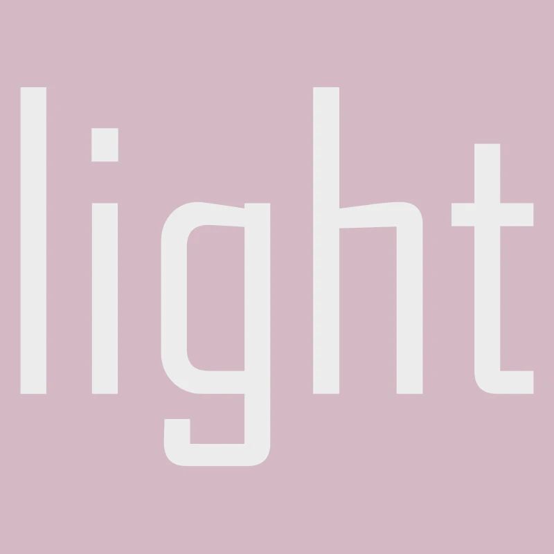 Bright Light Light - typography on black sun