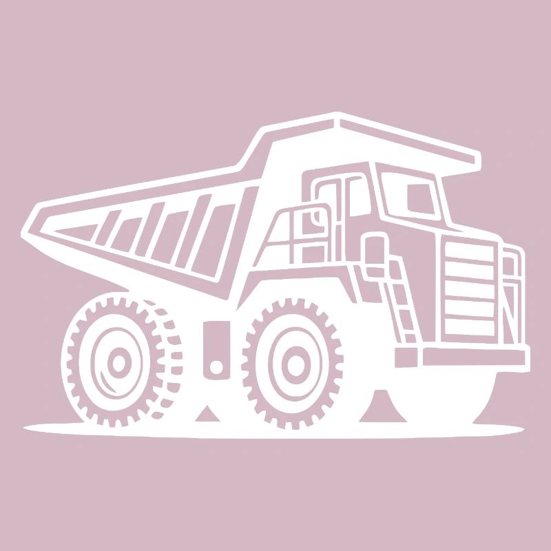 Conception de la silhouette du camion minier industriel