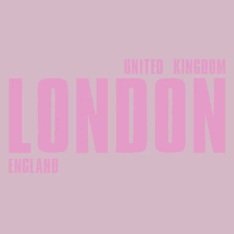 London Pink Bold Typography