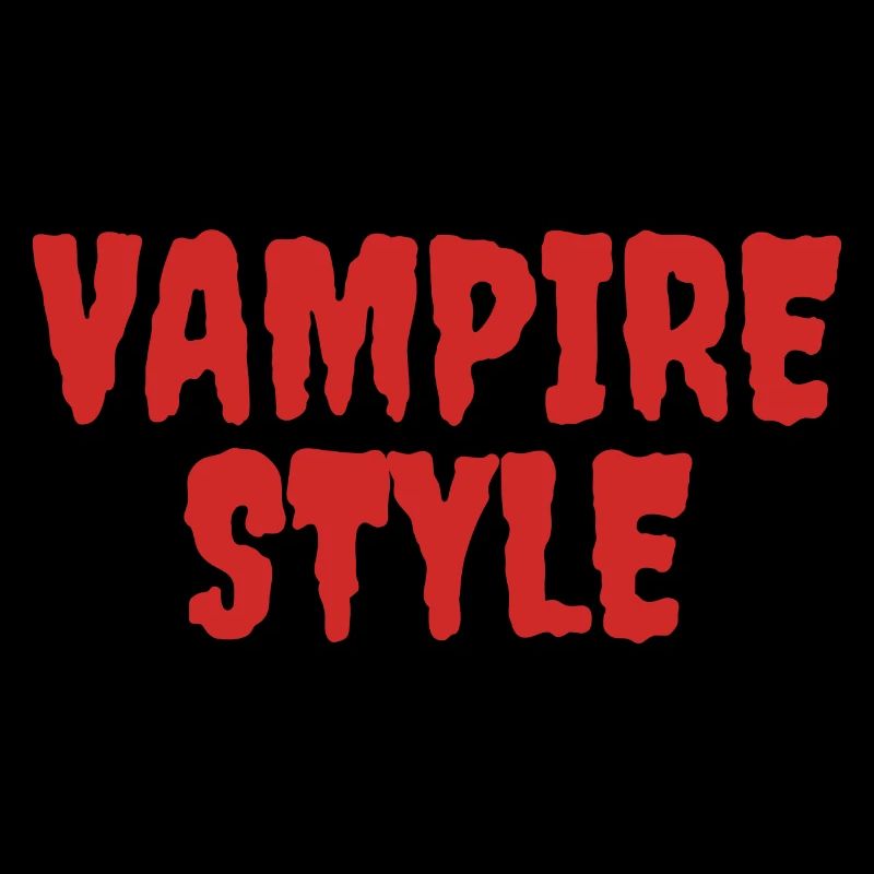 Style vampire Conception graphique ludique