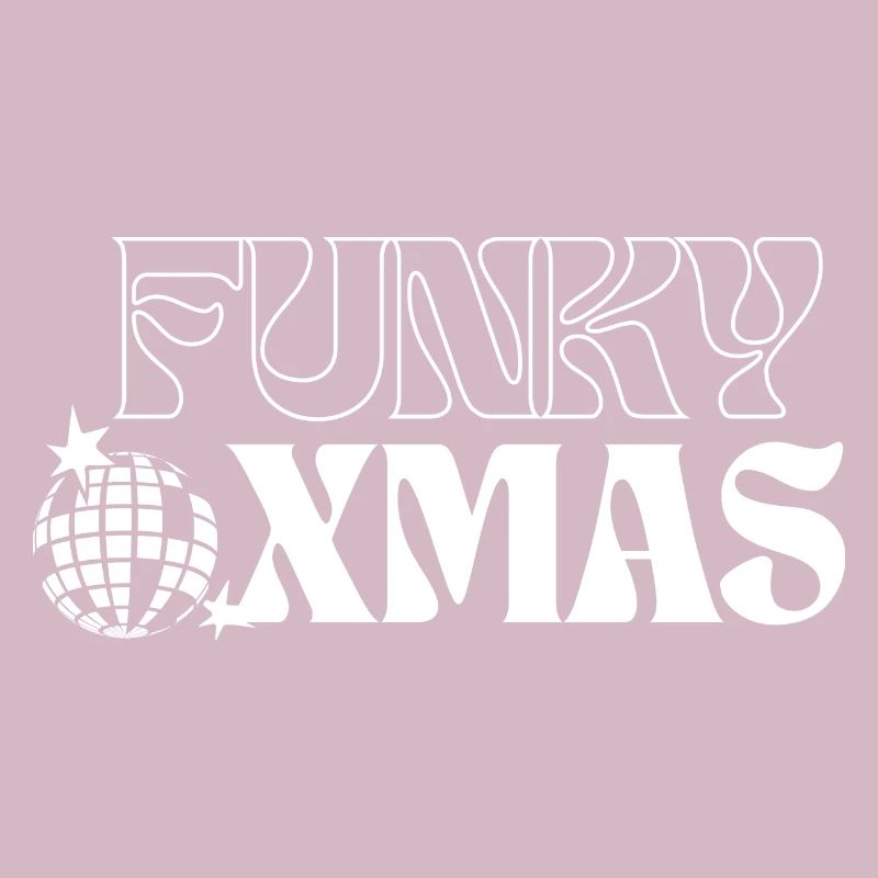 Funky Disco Weihnachtsornament Design