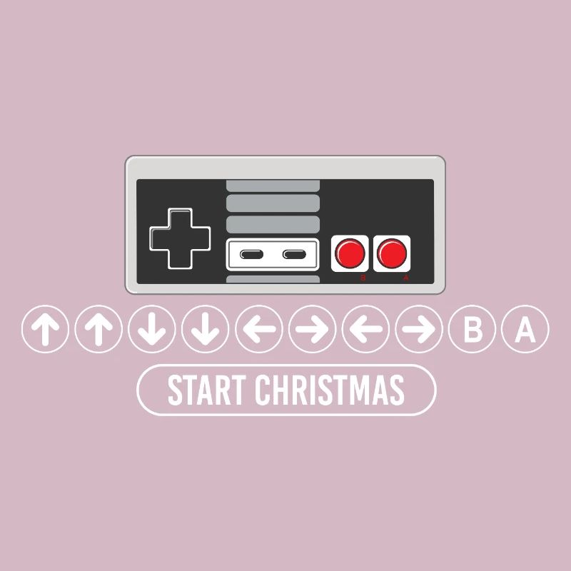 Cheat-Code Start Weihnachten Gaming Gamer Videospiel
