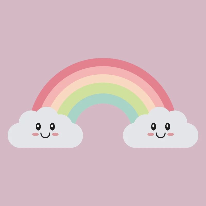 Rainbow clouds