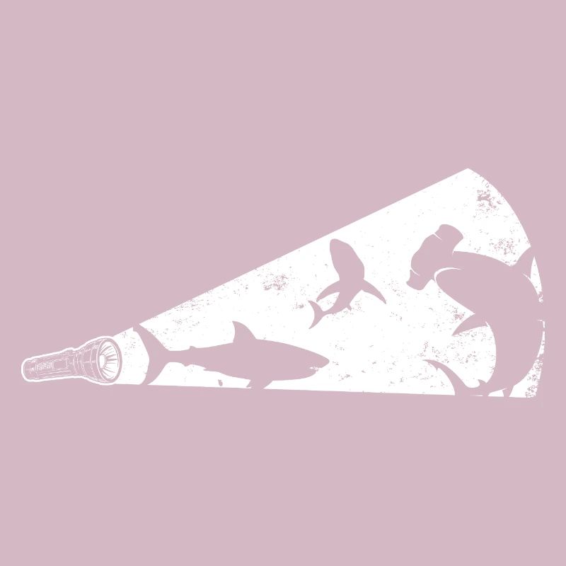 Mégaphone silhouette de requin