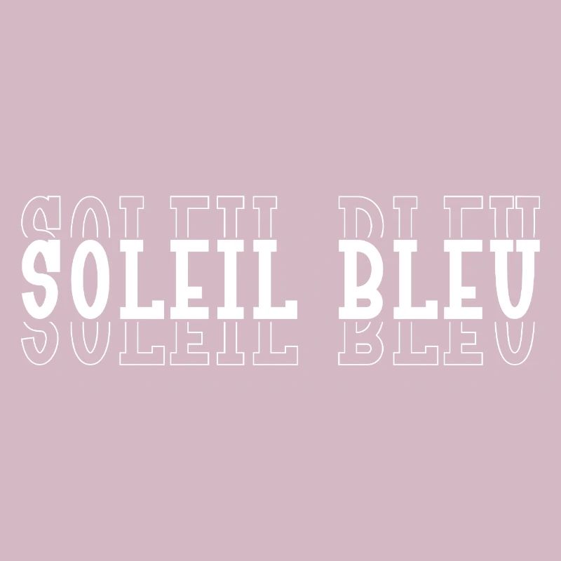 Soleil Bleu Typographique