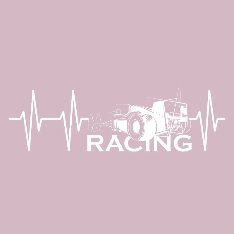 Pulse Formula Sketch Heartbeat Course de voitures de course