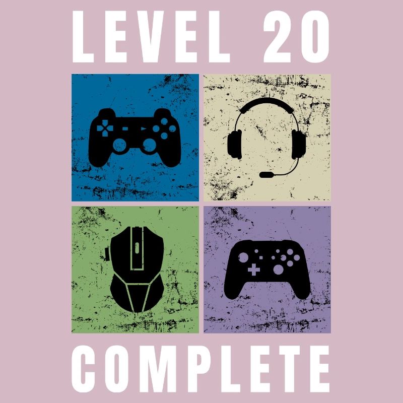 Niveau 20 Complete 20th Birthday Retro Gaming
