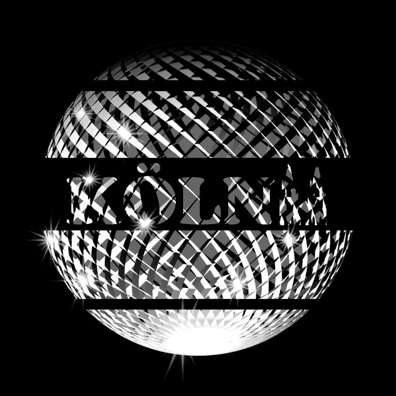 Köln silberne Diskokugel