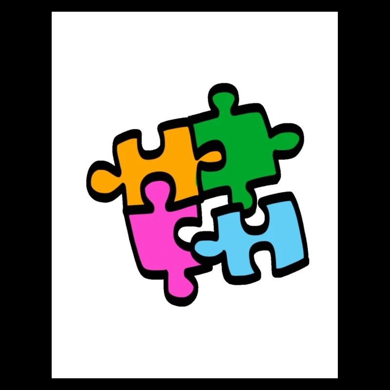 Spaß, Farben, spiel, Puzzle