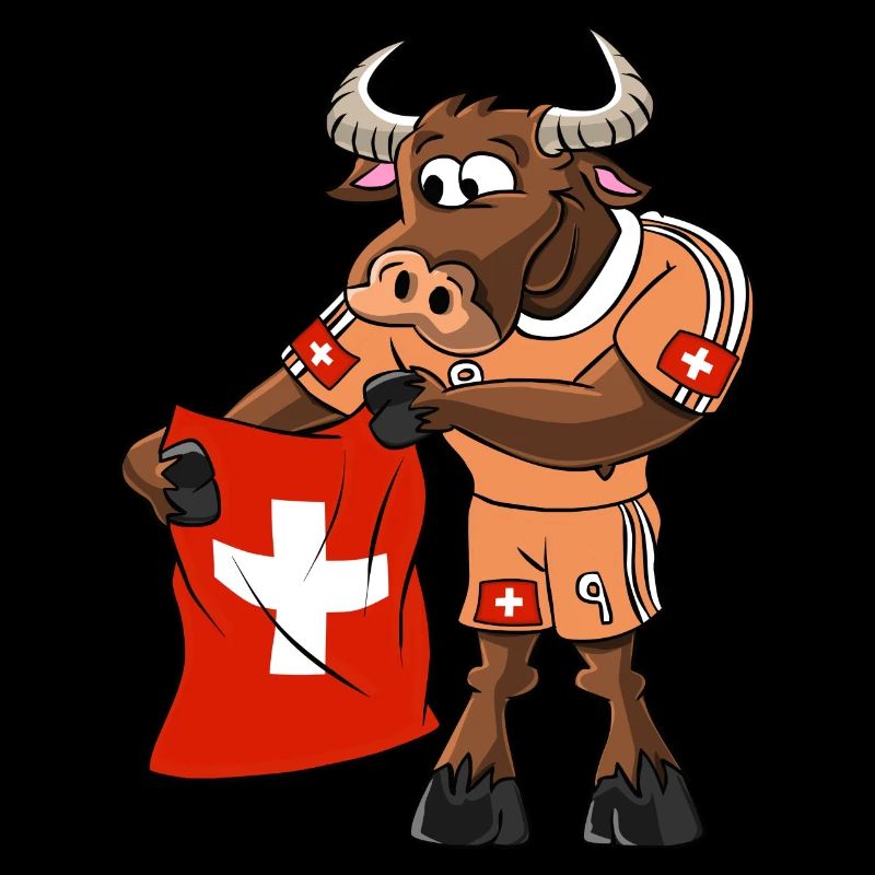 Schweizer Fan Stier