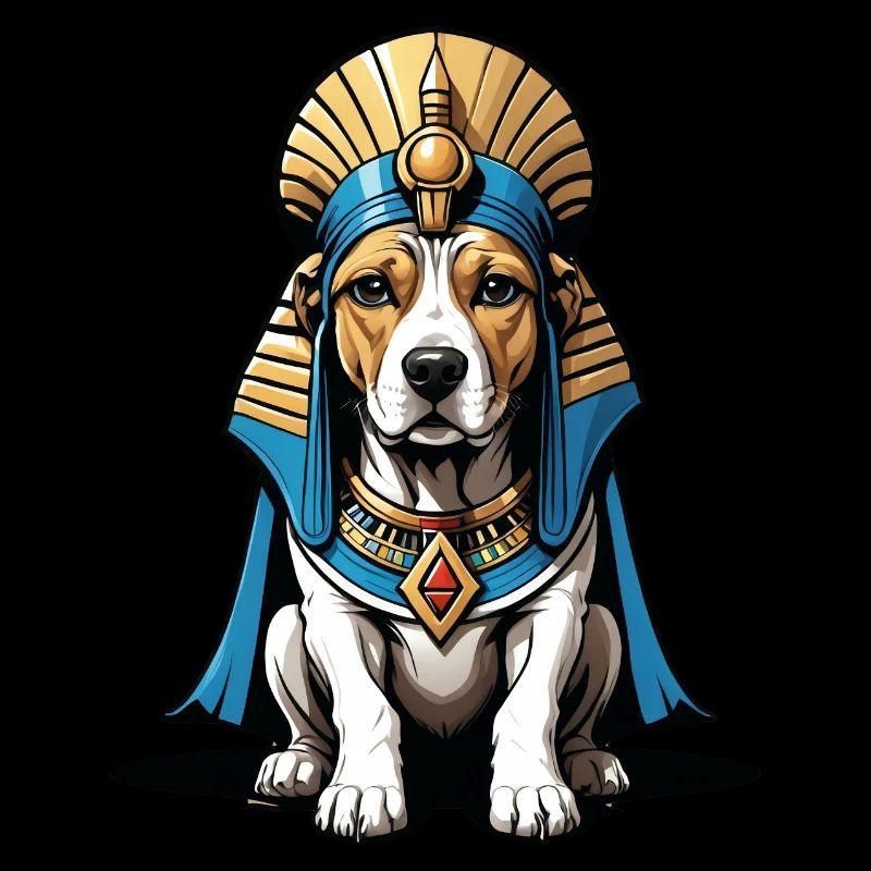 Chien Pharaon Chien Égypte Pyramide Cadeau