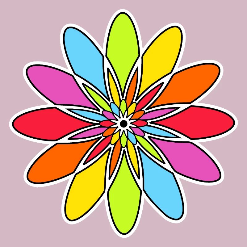 Regenbogen Blume