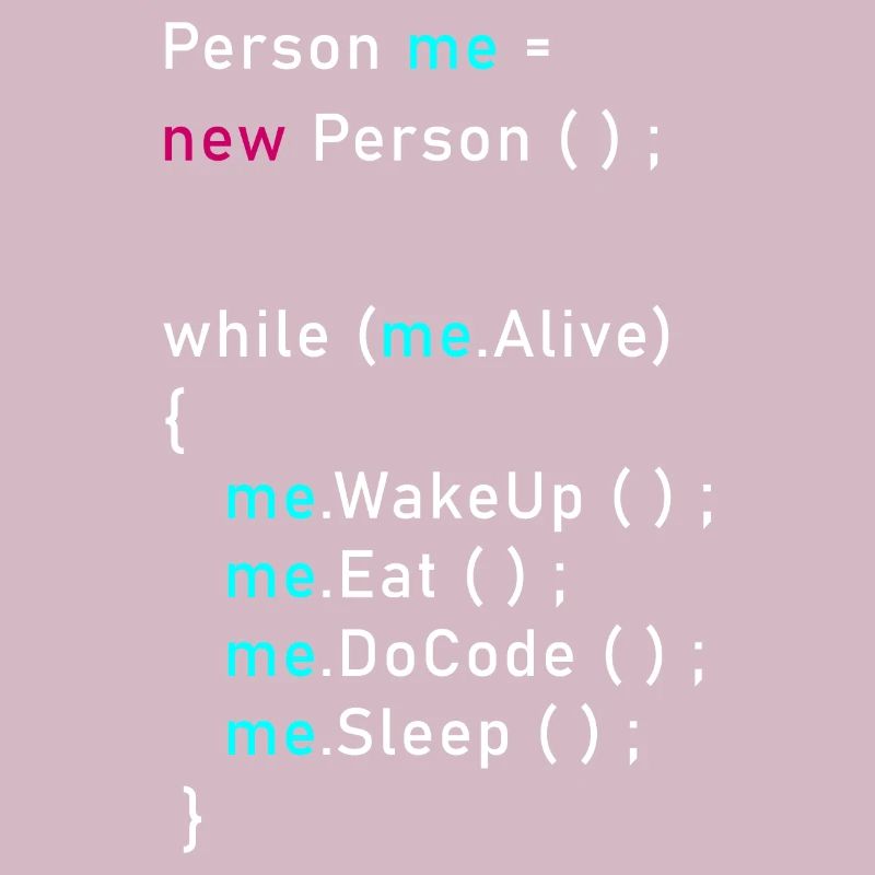 Personne moi = nouvelle personne (); Code de programmation Java