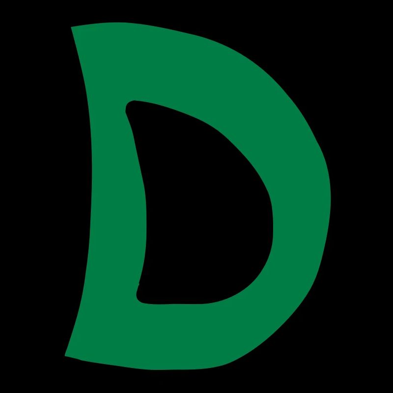 Buchstabe D Comic Cartoon