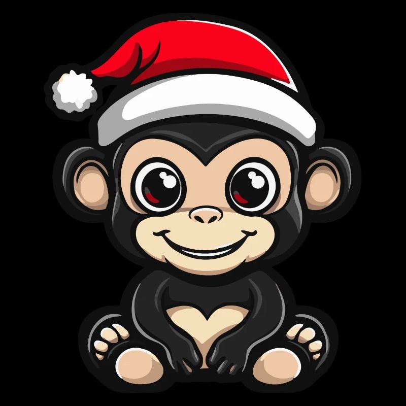 Singe Noël Mignon