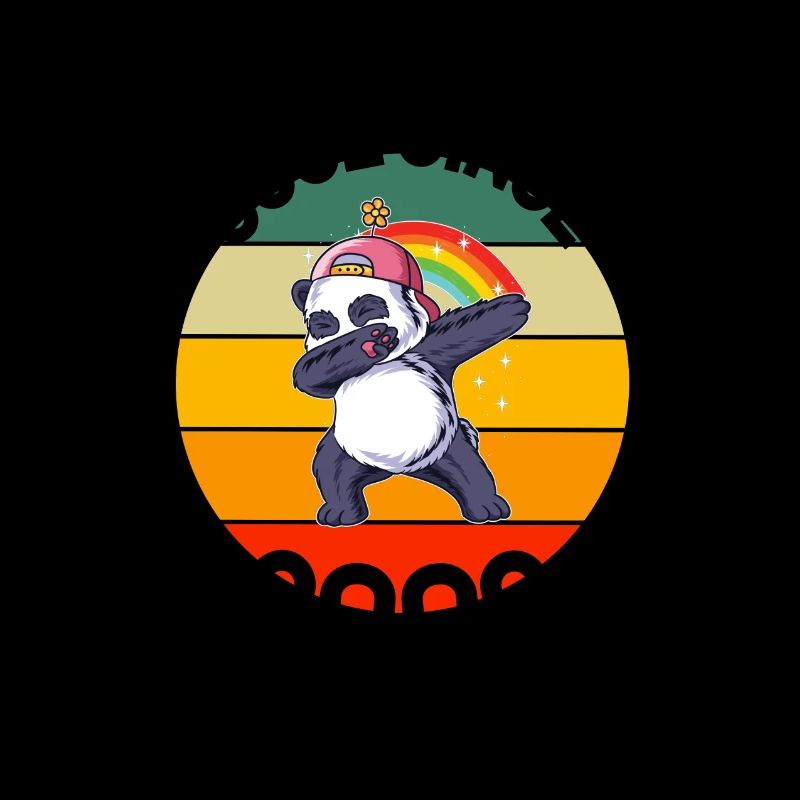 Cool Seit 2003 Retro Dabbing Panda 19. Geburtstag