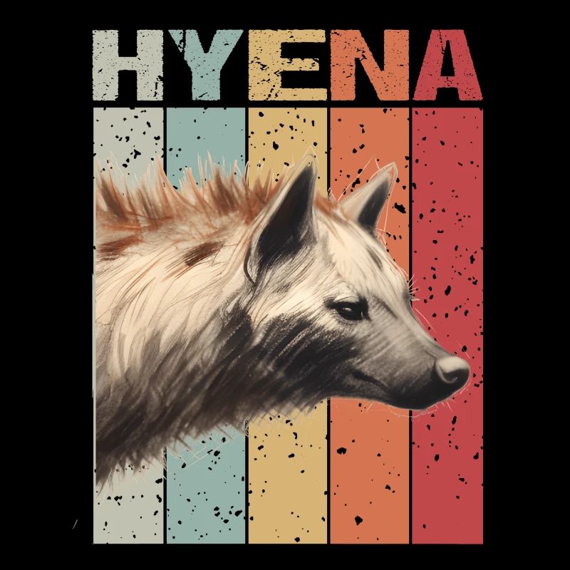 Hyänen Kopf Retro style