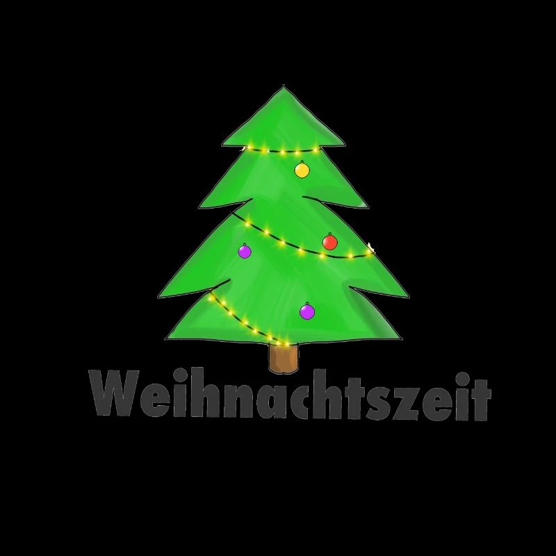 Weihnachtsbaum weinachtsbaum mit Slogan Text