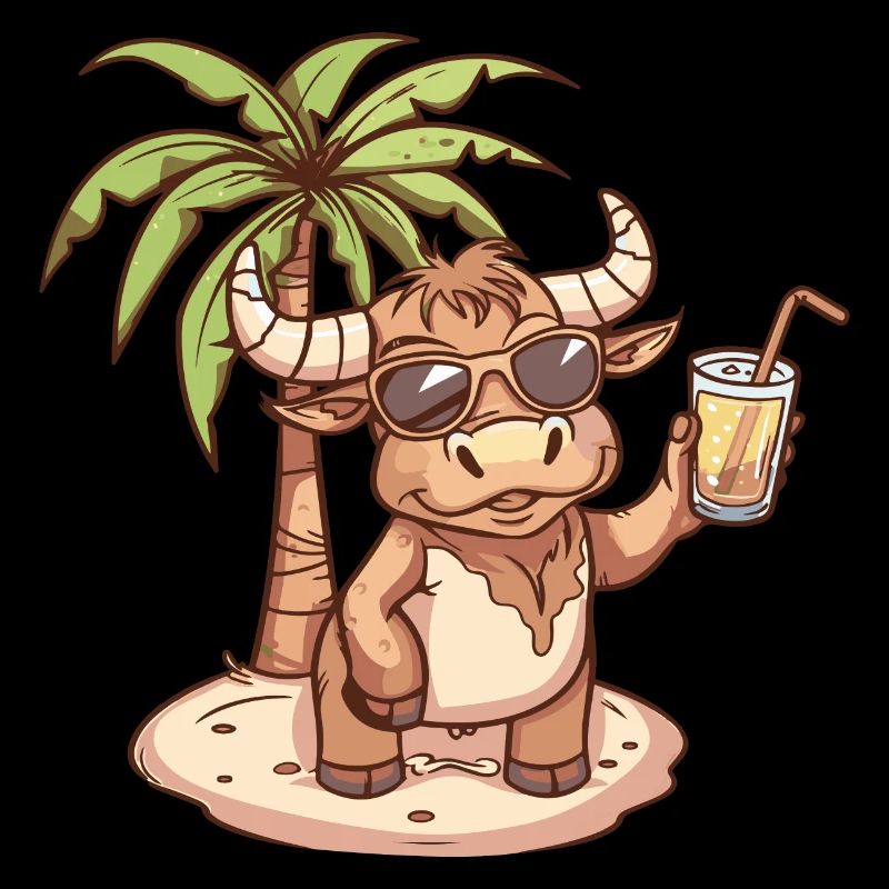 Taurus Summer Beach Comic