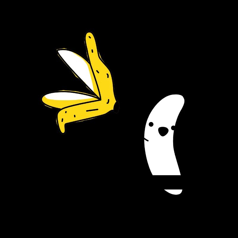 Nackte Banane