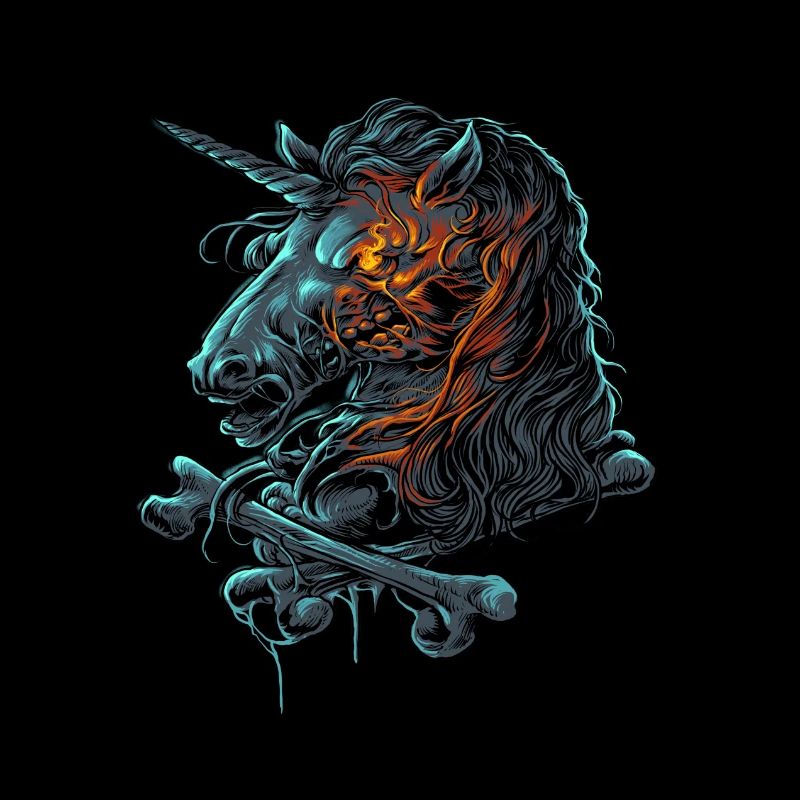 Totes Einhorn Zombie Dead Unicorn Pferd Geschenk