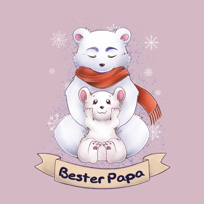 Bester Papa - Eisbär und Kind