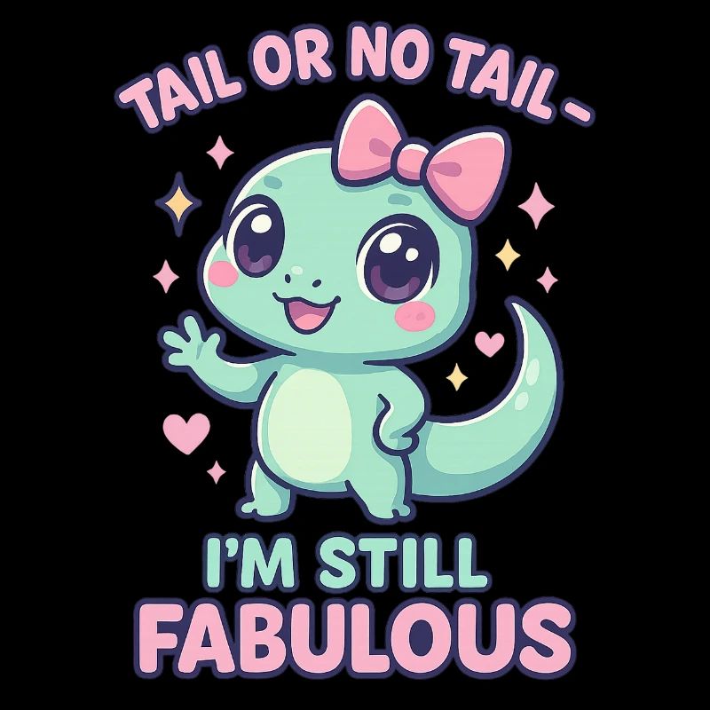Cool Funny Gecko Dicton - queue ou pas queue