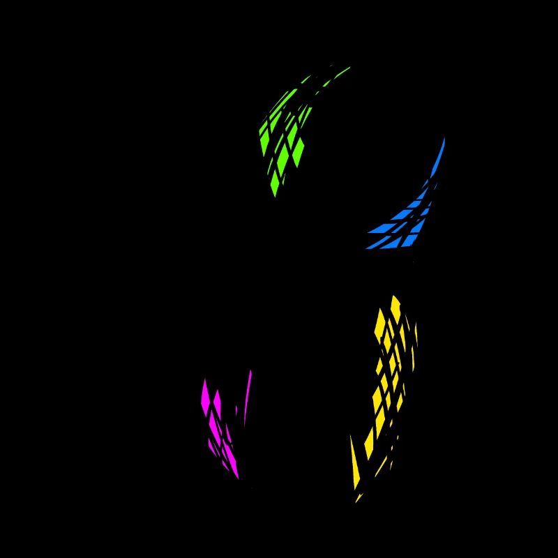 Dent colorée, dessin, dessinée à la main.