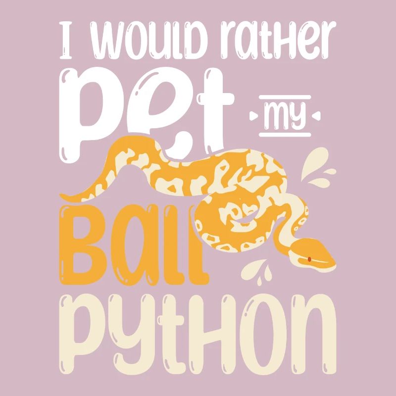 Je préfère caresser mon python royal