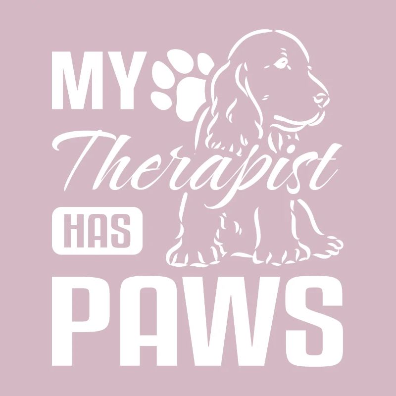 My therapist has paws cocker spaniel