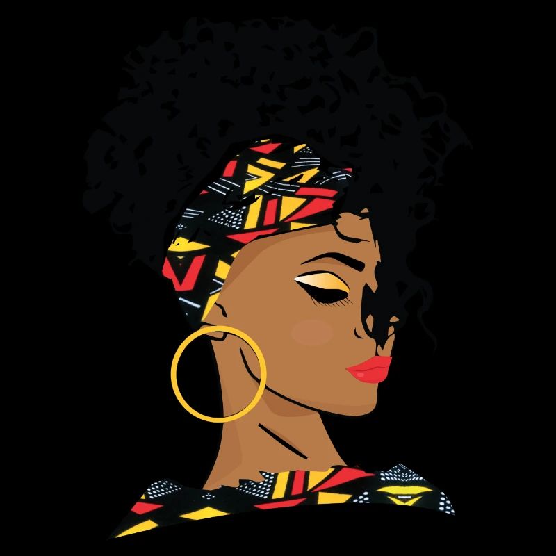 Schöne schwarze Modefrau